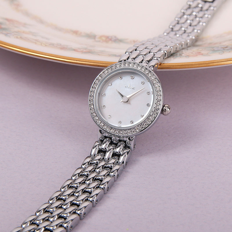 CLUE - Cure Floral Silver Metal Watch