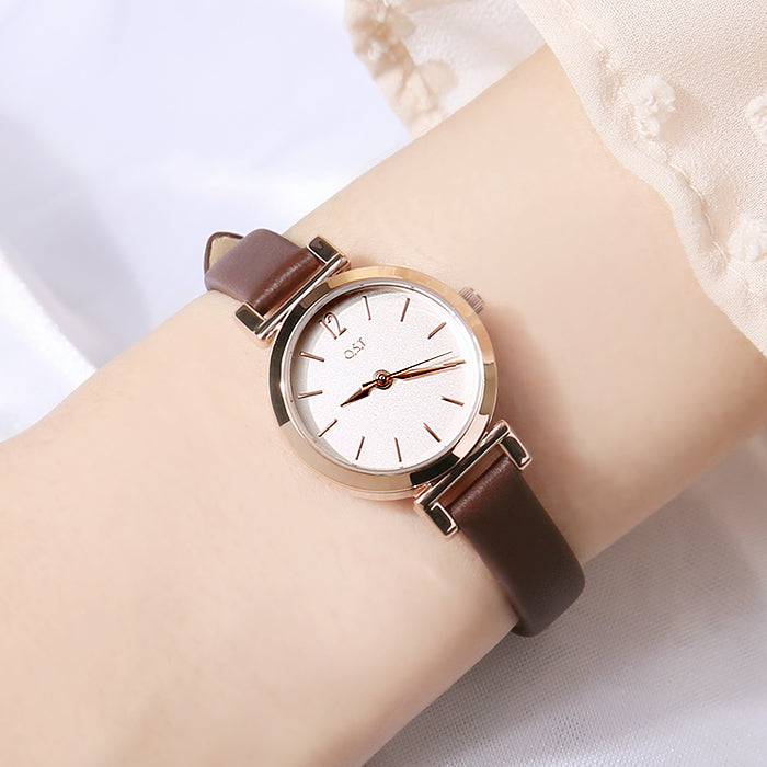 OST - Women's Brown Leather Watch