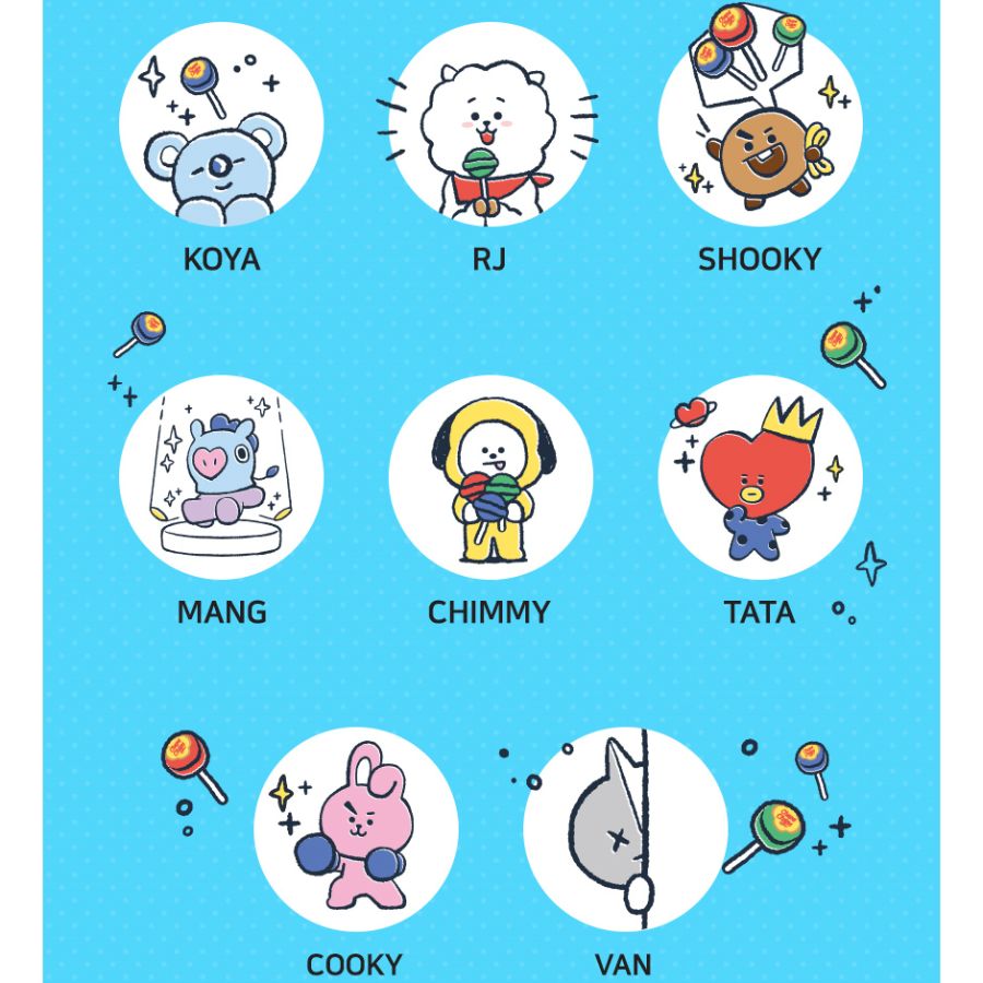 BT21 x Chupa Chups - Classic 100u Tin