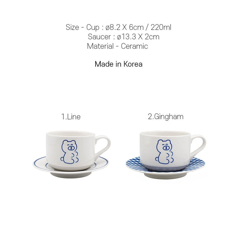 1537 - Teddy&Lucy Cup and Saucer