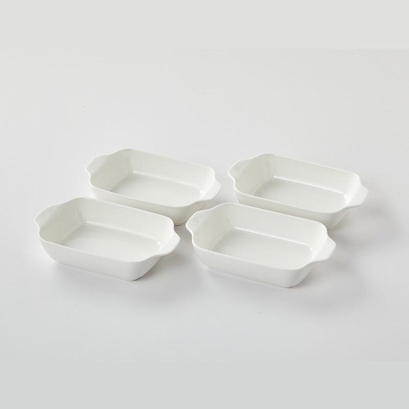 Korean WOW Daily Double Handle Rectangular Bowl 4P Set