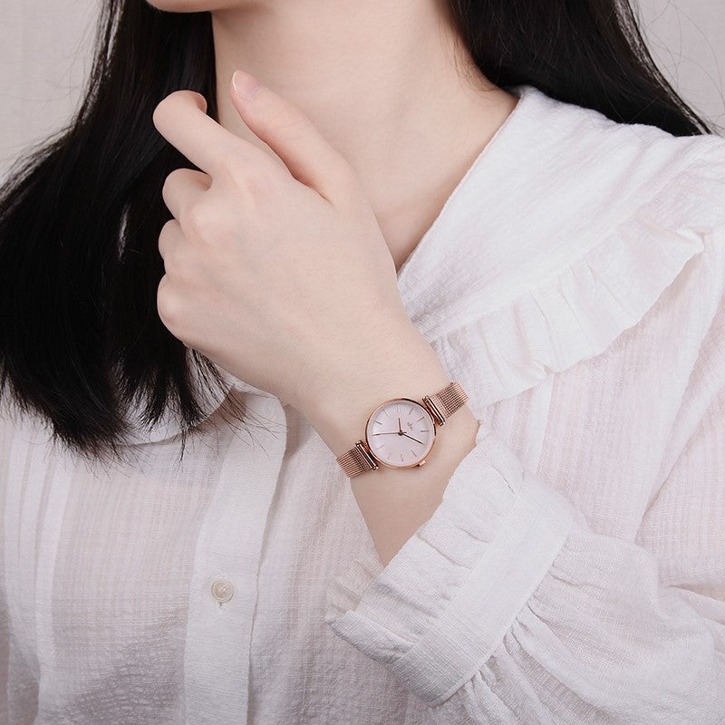 CLUE - Mother-of-Pearl Mood Mesh Watch