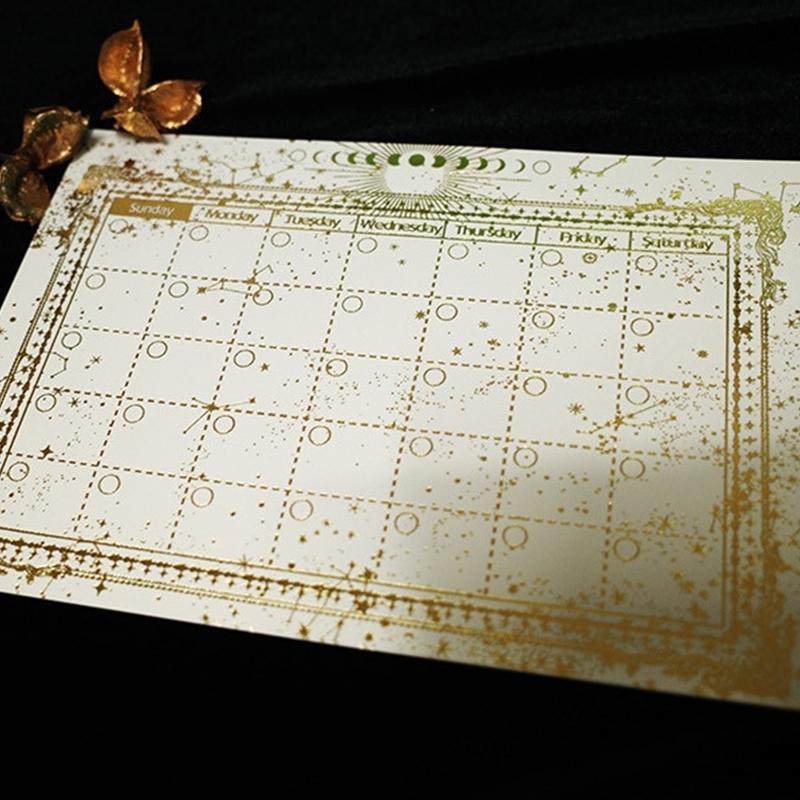 Libet - Gold Leaf Month Calendar