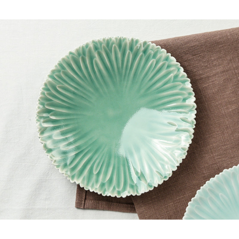 Chaora - Celadon Chrysanthemum Plate