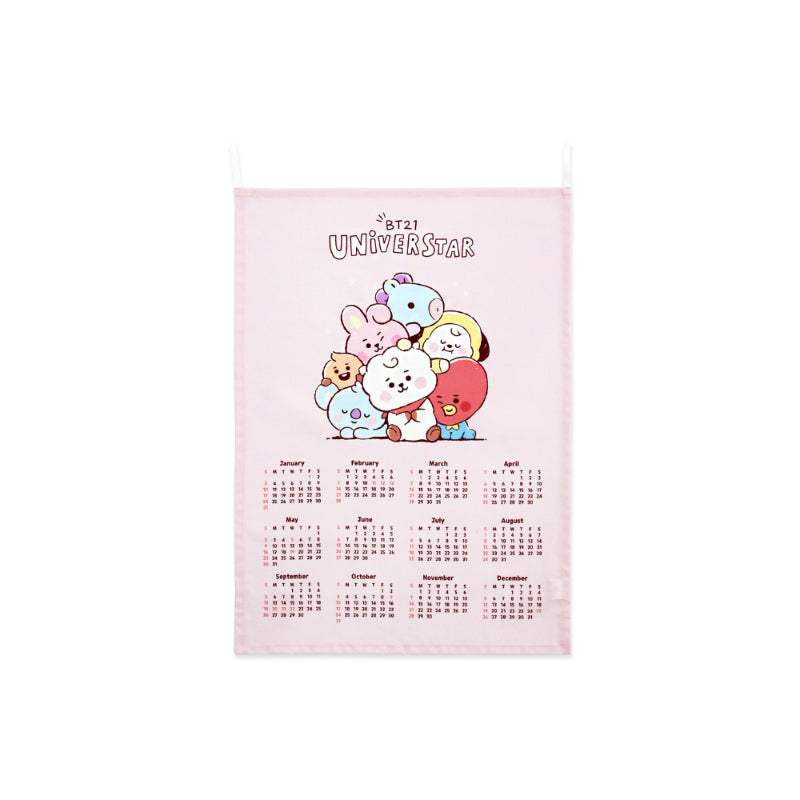 NARA HOME DECO X BT21- Sketch Fabric Calendar