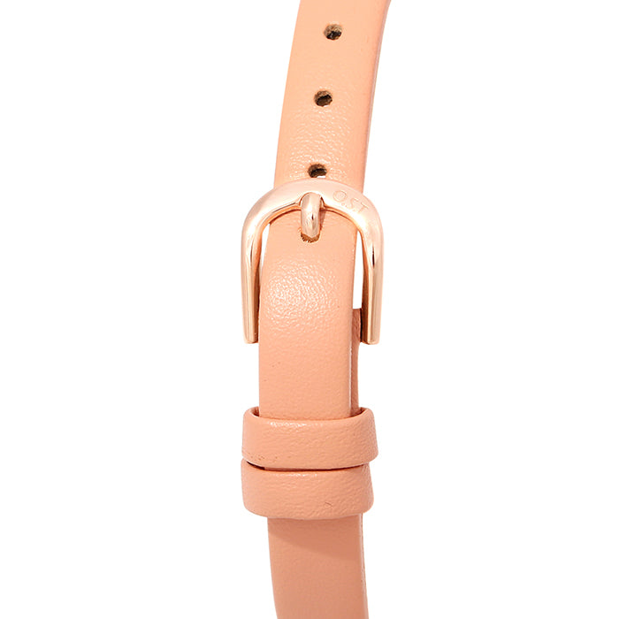 OST - Dazzling Pink Women's Leather Watch