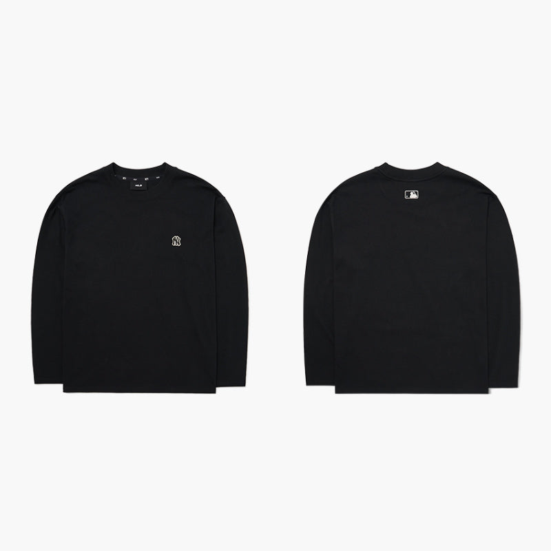 MLB Korea - Men's Basic Small Logo Long Sleeve T-Shirt Black / XL