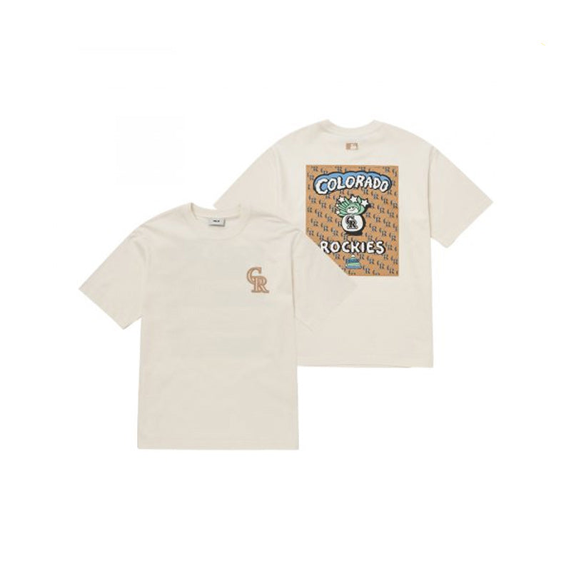 MLB Korea - Illusion Mega Overfit Short Sleeve T-Shirt White / L