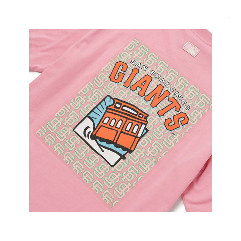 MLB Korea - City Life Overfit Short Sleeve T-Shirt Charcoal Grey / S