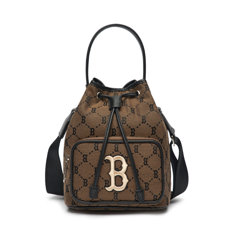 MLB Korea - Monogram Dia Jacquard Bucket Bag – Harumio