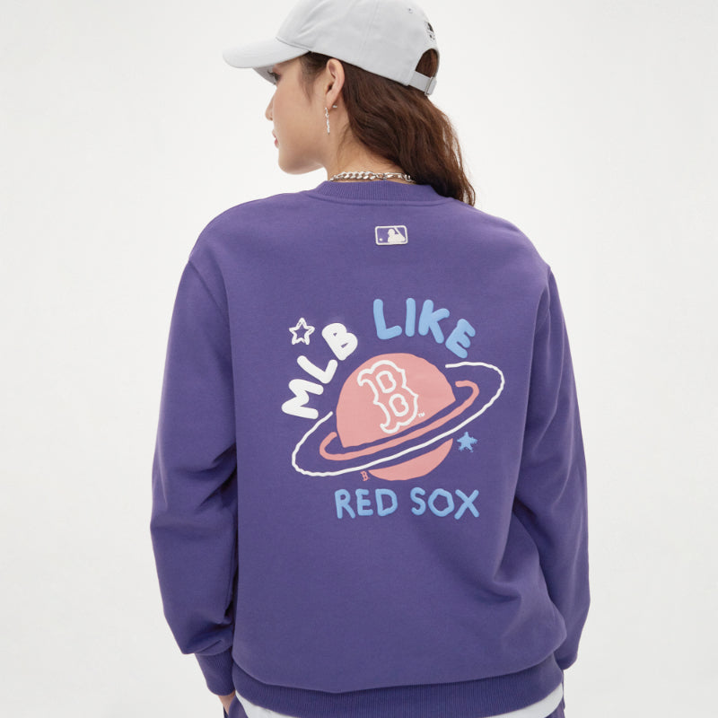 Áo nỉ MLB LIKE Planet Overfit Sweatshirt New York Yankees 3AMTL0114-50CRS