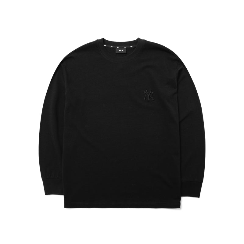 MLB Korea - Men's Basic Small Logo Long Sleeve T-Shirt Black / XL