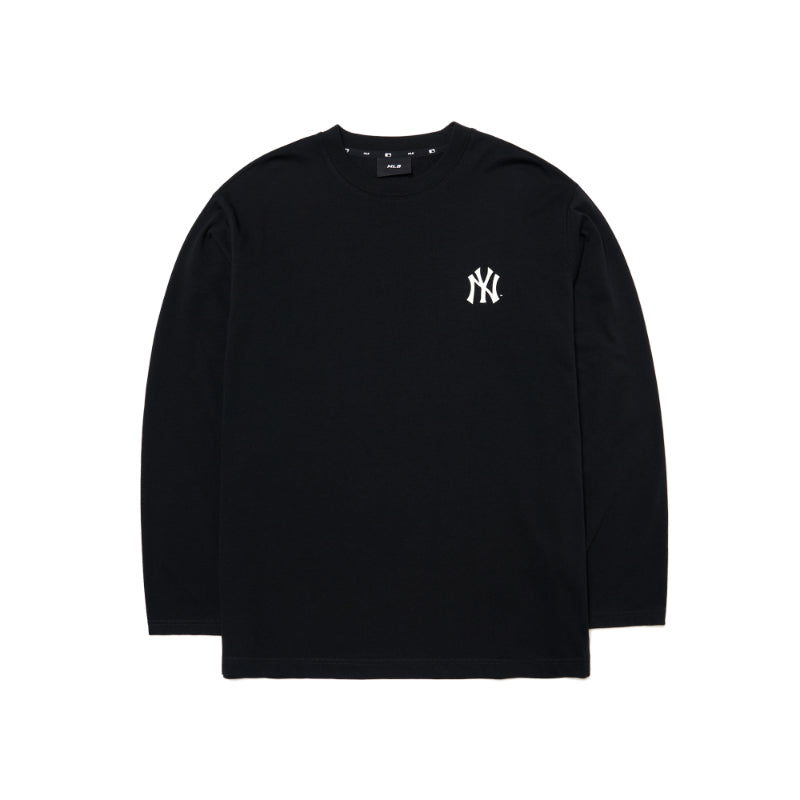 MLB Korea - Men's Basic Small Logo Long Sleeve T-Shirt Black / XL