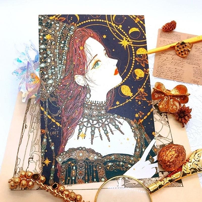 Libet - Gem Gold Foil Postcard Set