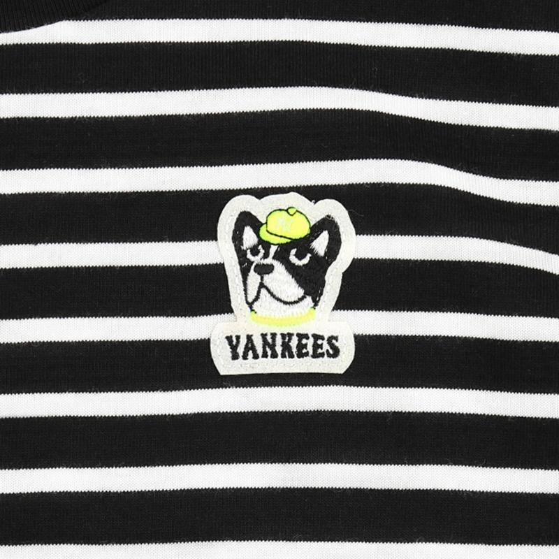 MLB Korea - Bark Stripe Short Sleeve T-Shirt - Kids - New York Yankees Black / 145