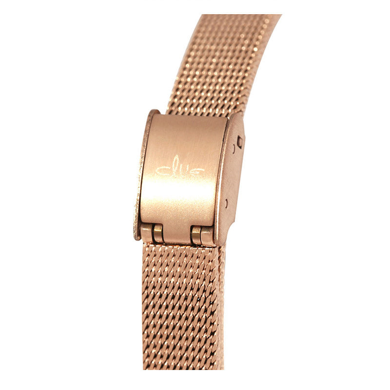 CLUE - Romantic Love Rose Gold Mesh Watch