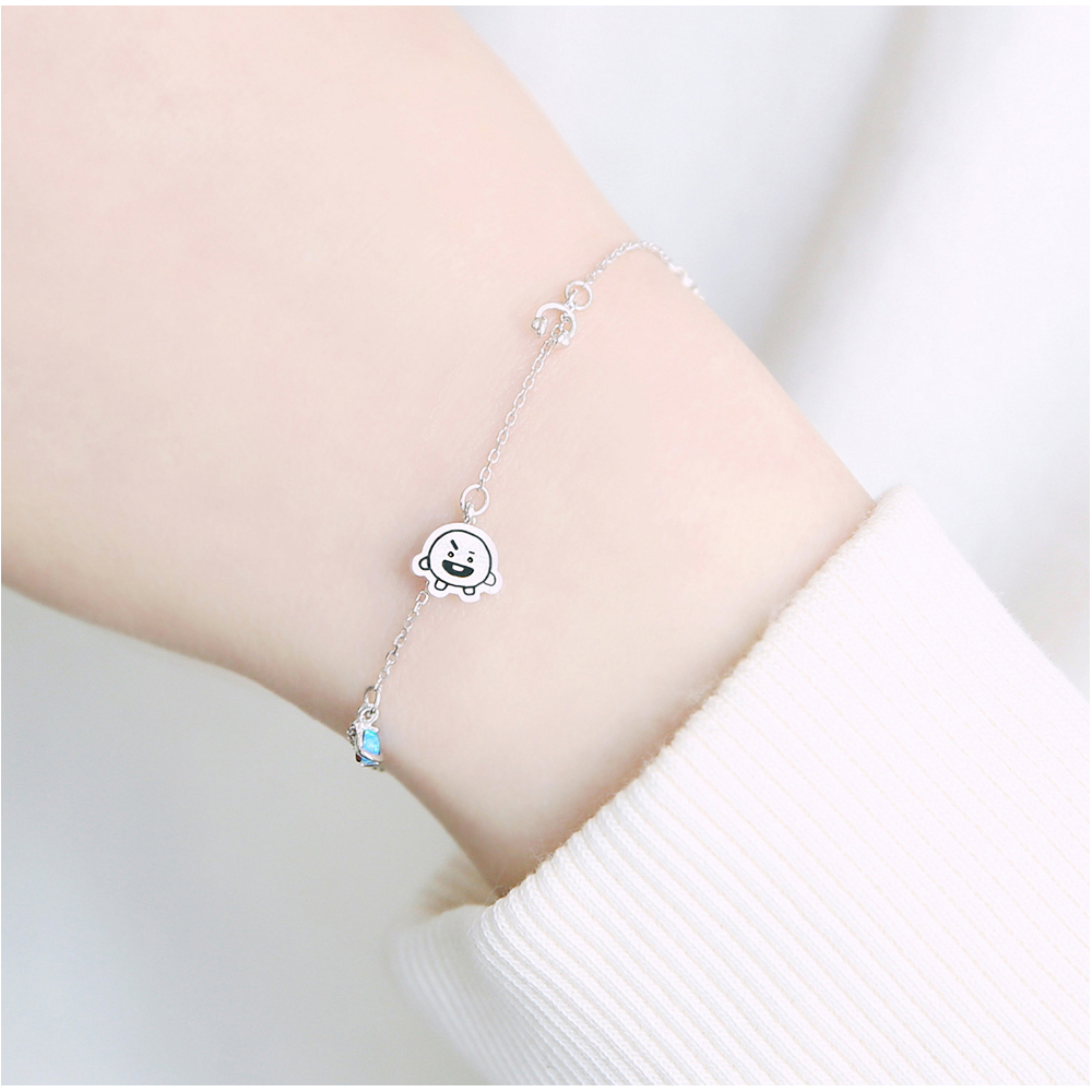 BT21 x OST - Shooky Silver Bracelet