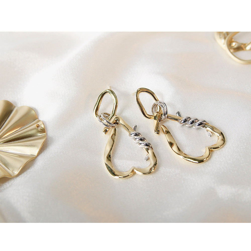 Bloom x Dewy desert - Love Letter Silver Earrings