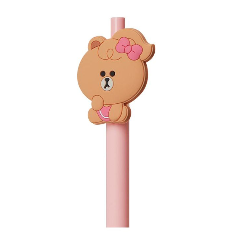 Line Friends - Silicone badge gel pen