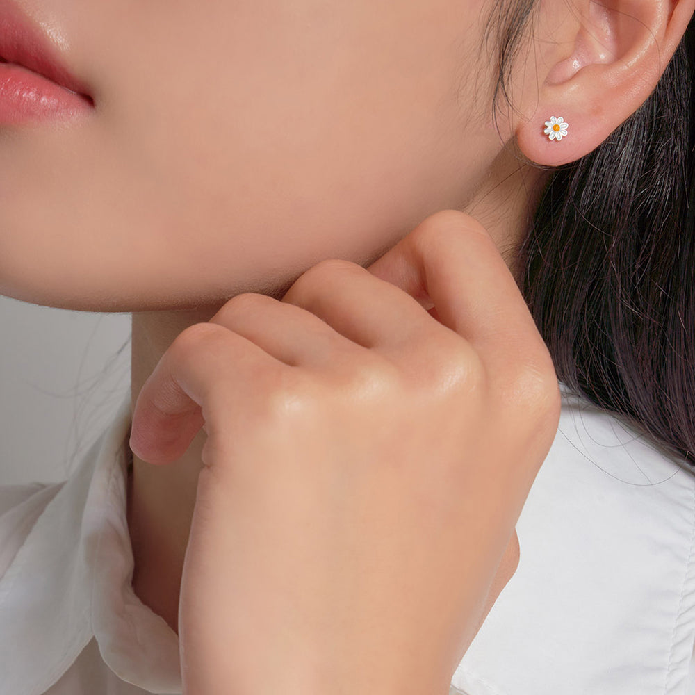 OST - Primavera Daisy Silver Earrings