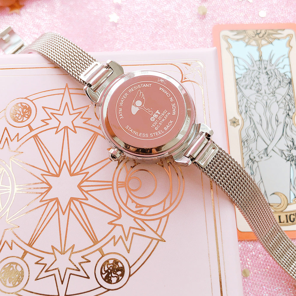 OST x Cardcaptor Sakura - Crow Card Cherry Blossom Mesh Watch