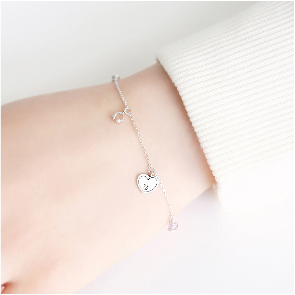 BT21 x OST - Tata Silver Bracelet