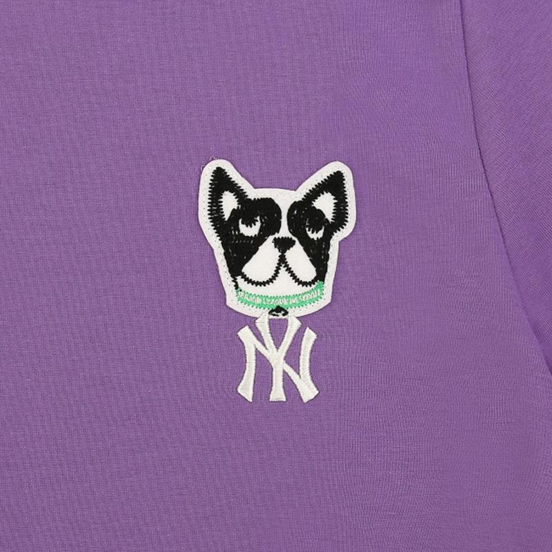 MLB Korea - Bark Time Short Sleeve T-Shirt - New York Yankees Purple / XXL