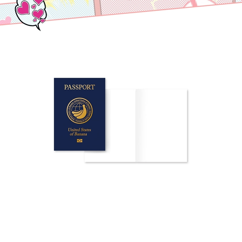 Banana Scandal - Passport Mini Note + Airport Ticket