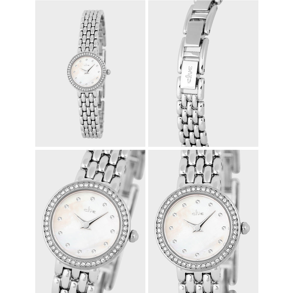 CLUE - Cure Floral Silver Metal Watch