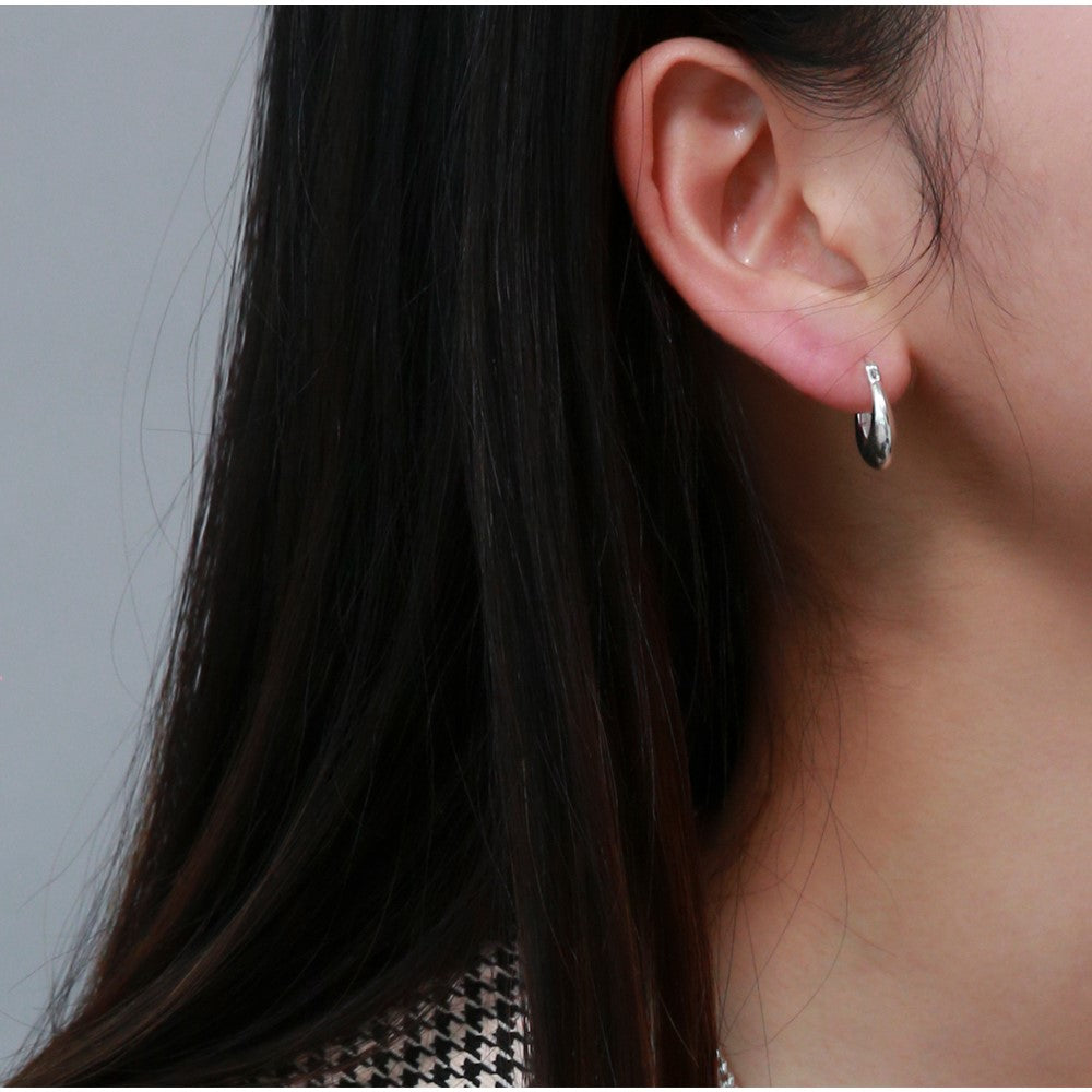 OST - Easy Modern Silver Ring Earrings