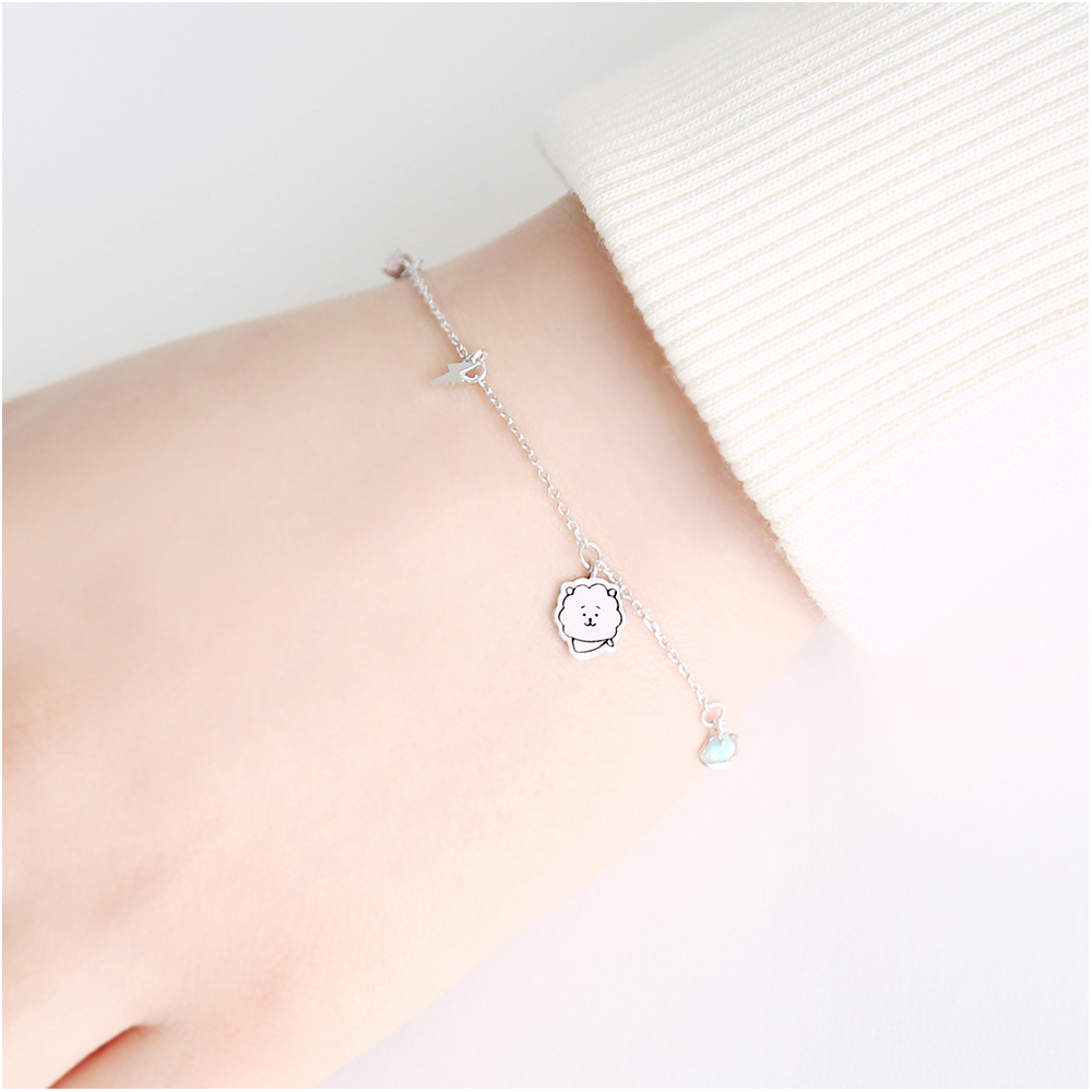 BT21 x OST - RJ Silver Bracelet