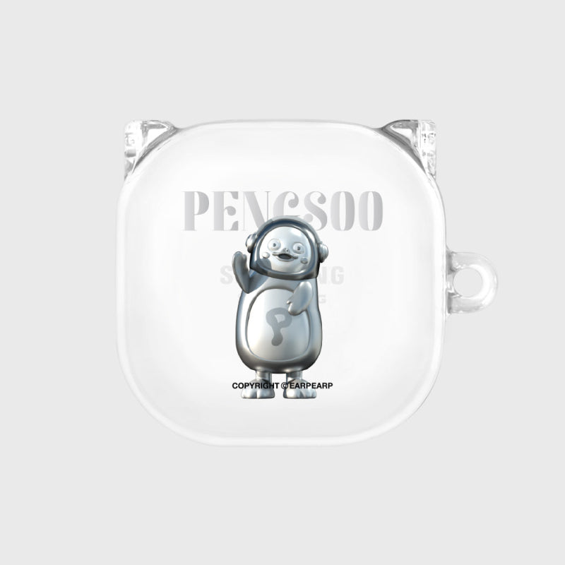 Earpearp x Pengsoo - Steel Pengsoo Buds Clear Hard Case