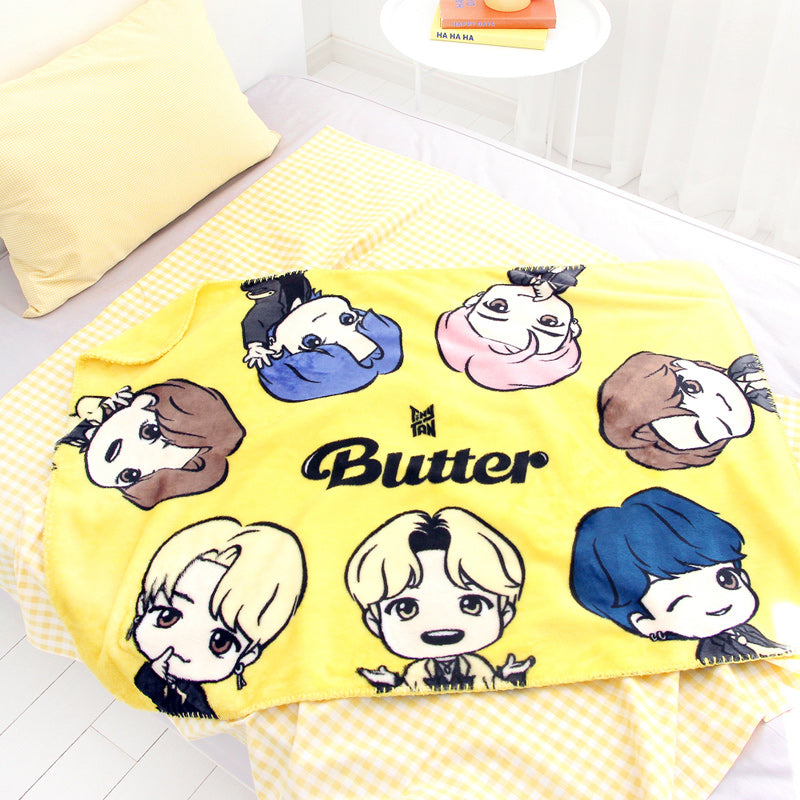 NARA HOME DECO x BT21- TinyTAN Butter Microfiber Blanket