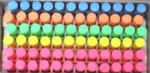 HAGOROMO Fulltouch Color Chalk 1 Box [72 Pcs/3 Color Mix]