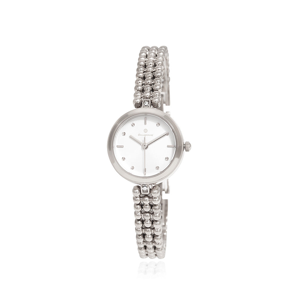 OST - Dream & Lucky Cheer Cubic Bracelet Women's Silver Metal Watch