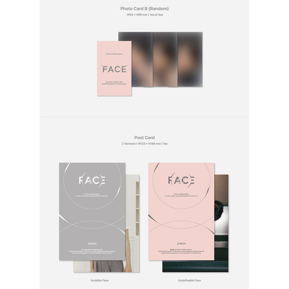 Jimin (BTS) - Face : 1st Album (Weverse Album + Photobook Versions)