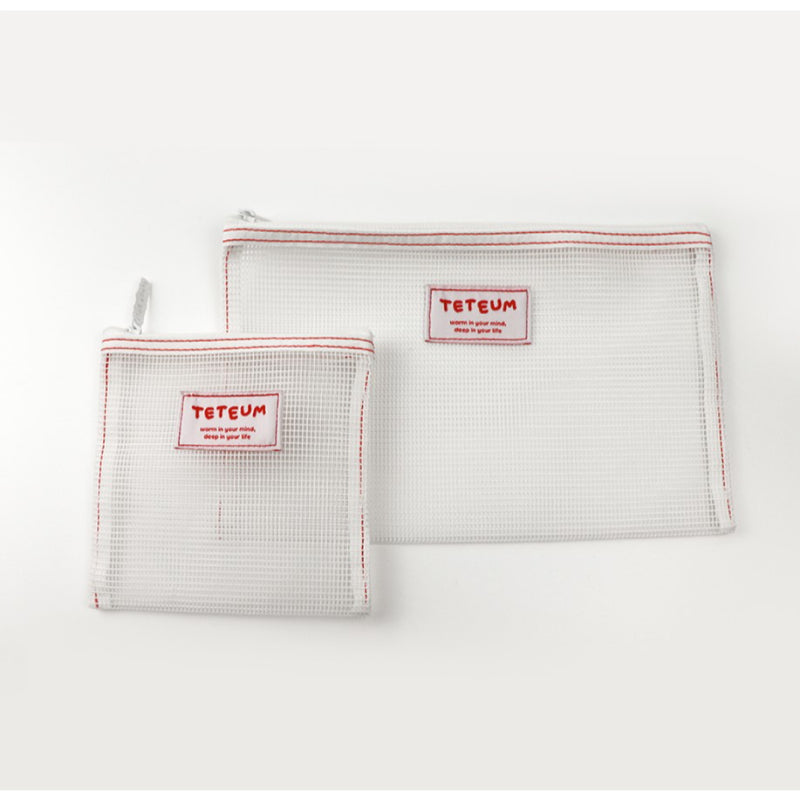 Teteum - Red Point Mesh Pouch