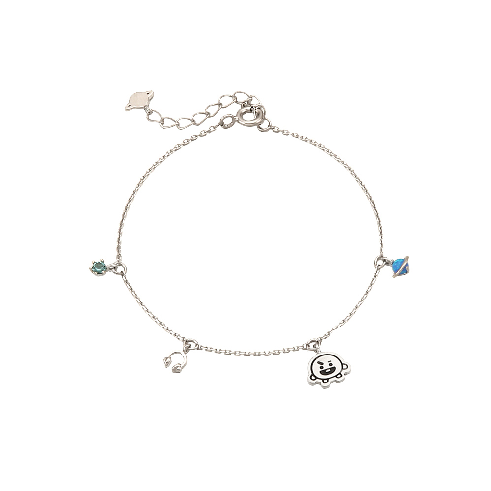 BT21 x OST - Shooky Silver Bracelet