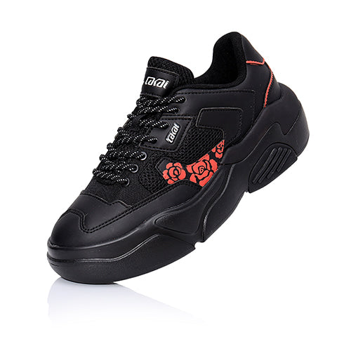 Lakai - Hati Graffiti Shoes - Black Red Rose