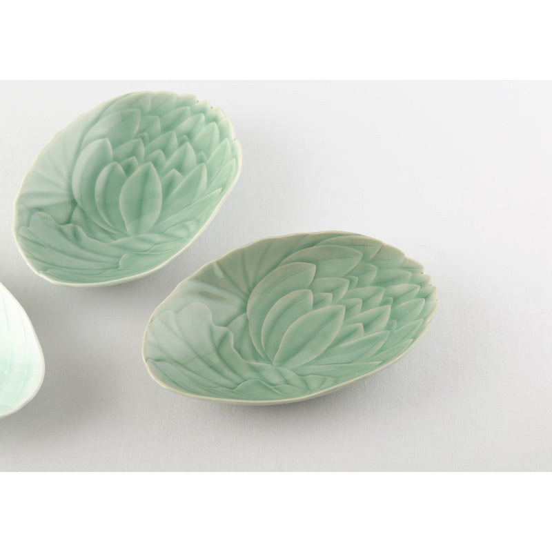 Chaora - Celadon Lotus Ellipse Bowl