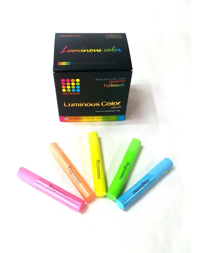  Hagoromo Fulltouch NEON, luminous color 5-color Mix Chalk  72pcs : Arts, Crafts & Sewing