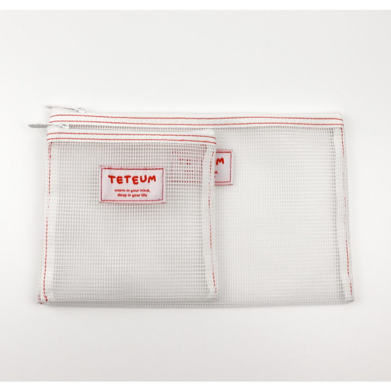 Teteum - Red Point Mesh Pouch