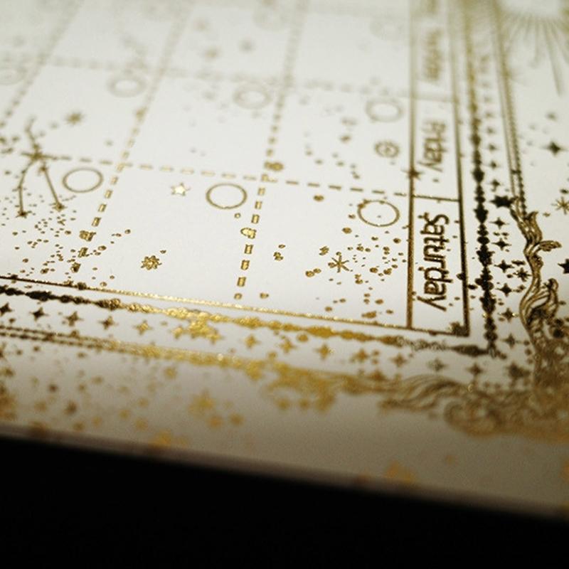 Libet - Gold Leaf Month Calendar