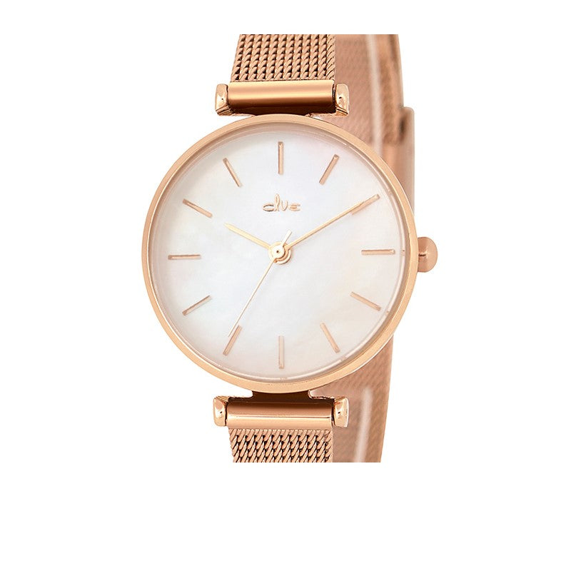 CLUE - Mother-of-Pearl Mood Mesh Watch