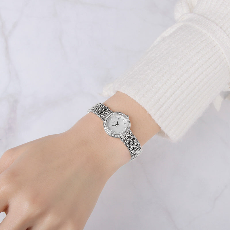 CLUE - Cure Floral Silver Metal Watch