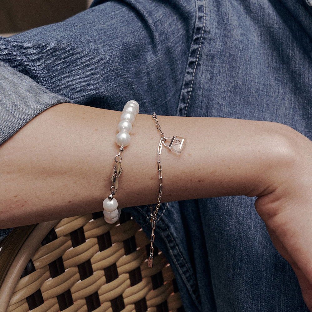 OST - Transparent Alphabet Rock Bracelet