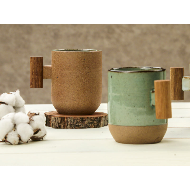 Chaora - Wooden Handle Round Mug