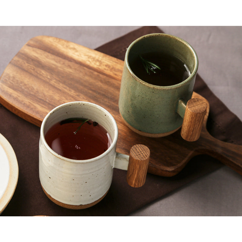 Chaora - Wooden Handle Round Mug