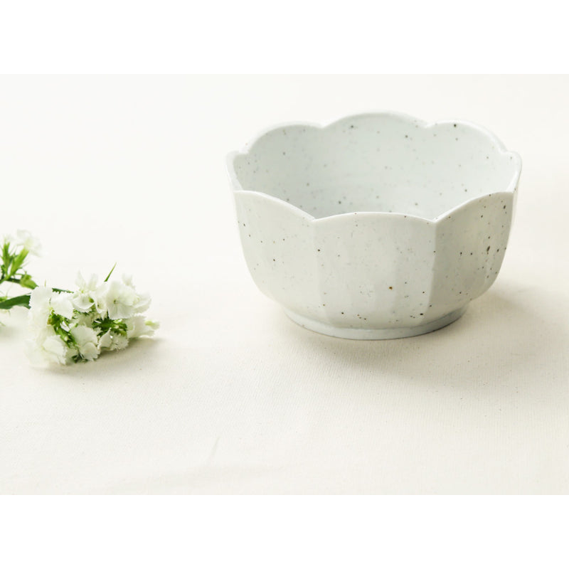 Chaora - White Porcelain Flower Noodle Bowl