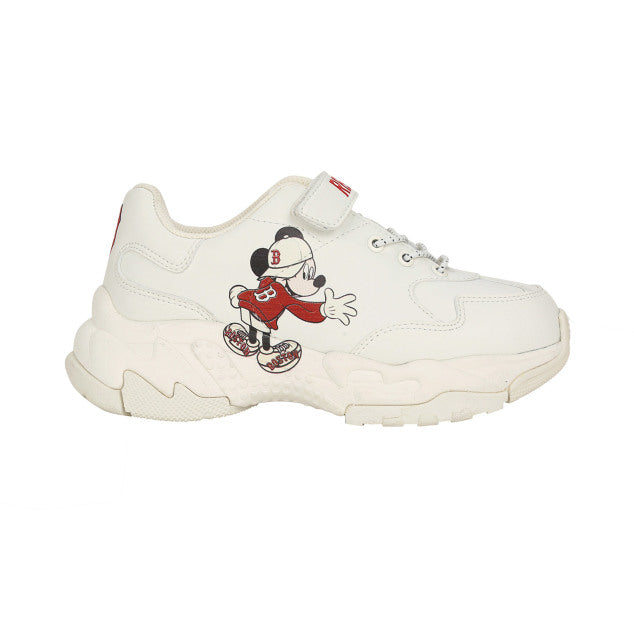 MLB x Disney Big Ball Chunky Mickey Boston Red Sox Shoes Ivory  32SHCK011-43I - ShopperBoard